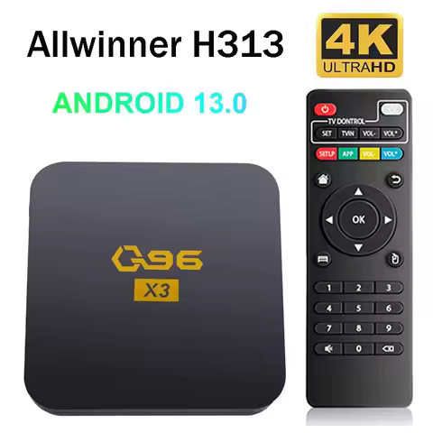 Q96 X3 TV Box Smart Android 13 Allwinner H313 Quad Core 4K HDR WiFi 4G Media Player android tv box Set Top Box iptv