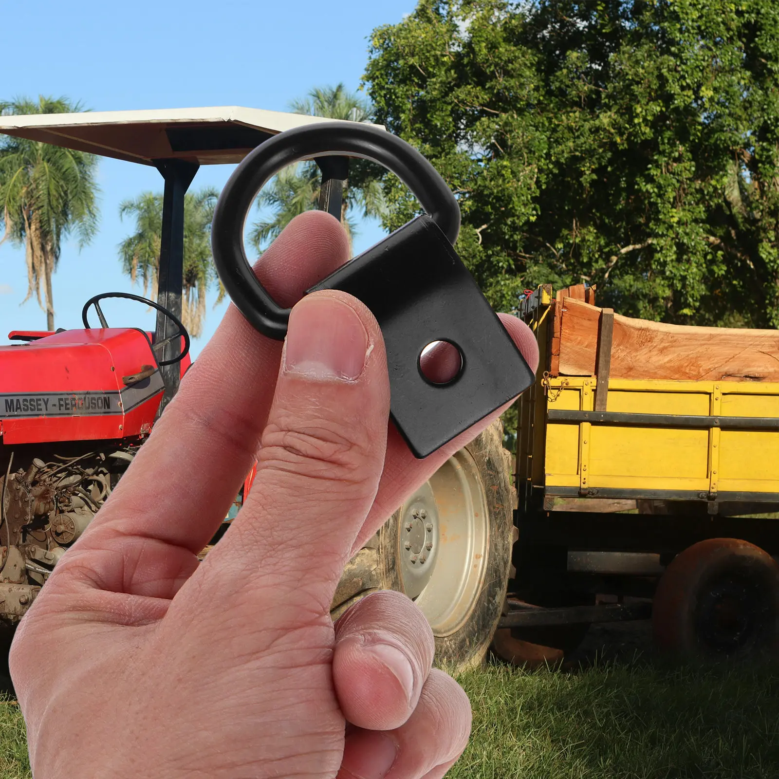 

4Pcs D Ring Tie Down Anchors Heavy Duty Iron Trailer Truck Floor Mount Securing Gear Utility Trailer Accessories D Ring