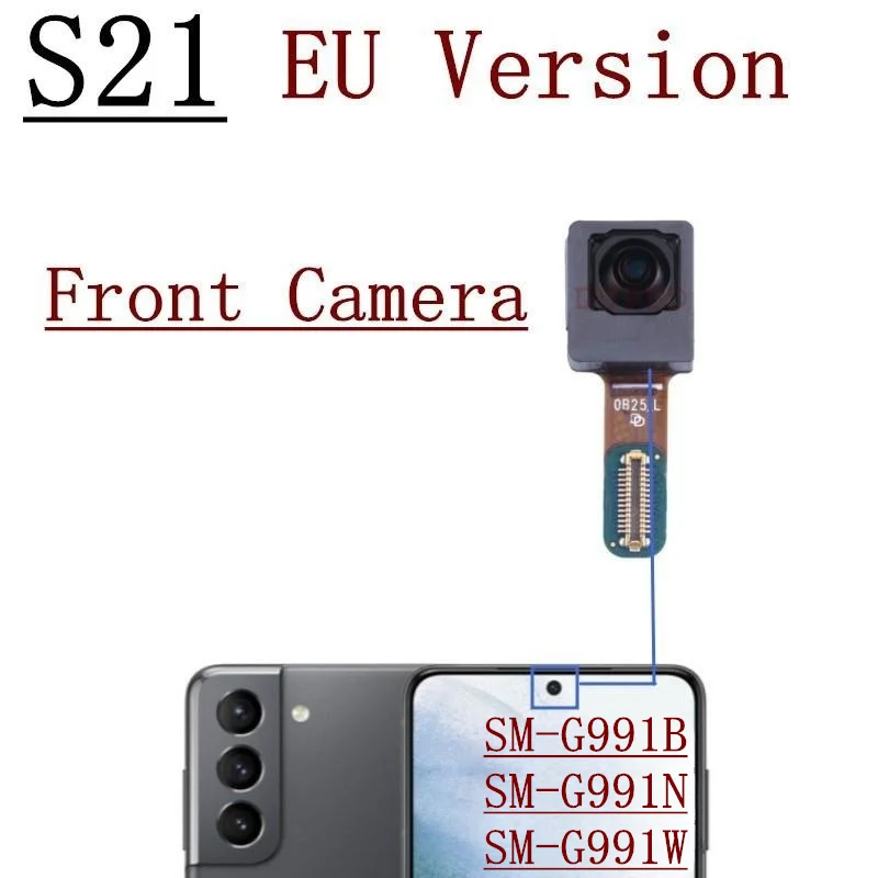 Rear Front Camera For Samsung Galaxy S21 5G SM-G991U G991B G991W G991N Back Wide Main Camera Flex Cable Module Spare