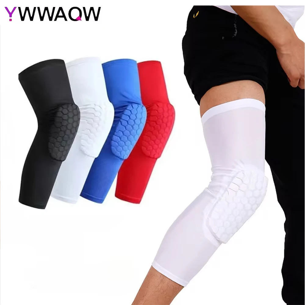 

1 PC Compression Knee Pads Long Leg Sleeves Brace Knee Support Protection for Basketball, Football, Volleyball, Running, Cycling