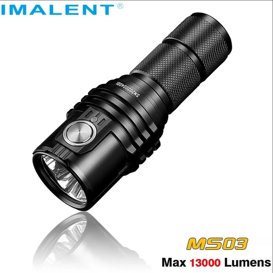 IMALENT MS03 Rechargeable Compact Portable 13000Lumens Flashlight XHP70.2 LED,324m Beam Distance LED Torch with 21700 Battery