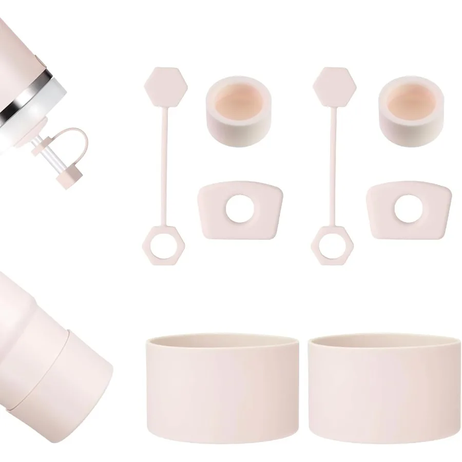 

Набор из 8 ботинок для стаканов емкостью 30 унций, 40 унций, 10 мм, 0,4 дюйма, соломенный чехол, топперы для чашек, силиконовая противоскользящая основа, защита от проливания, бот