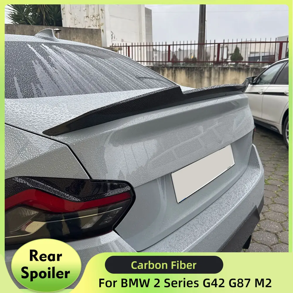

Rear Trunk Spoiler Wing for BMW 2 Series G42 G87 M2 220i 230i Base M Sport Coupe 2022-2023 Carbon Fiber Car Rear Wing Spoiler