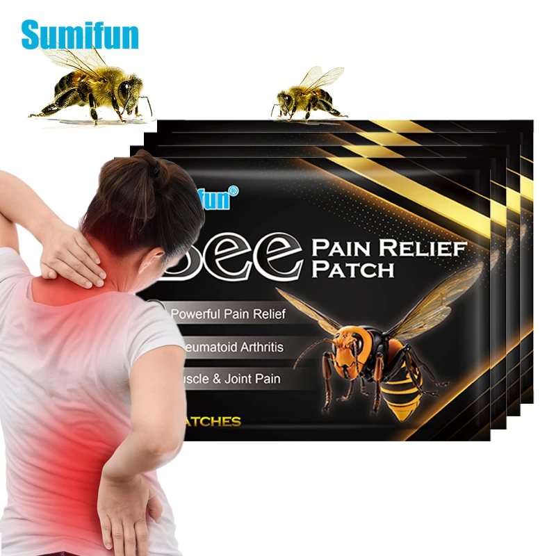 16/32pcs Sumifun Bee Venom Pain Relief Patches Lumbar Spine Rheumatoid Neck Shoulder Body Sprain Orthopedic Arthritis Plaster