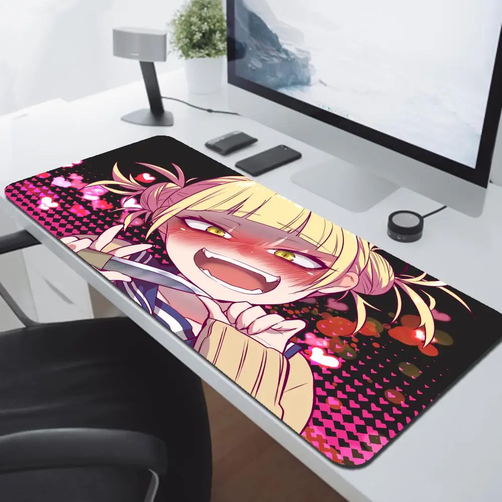 Anime girl H Himiko Toga Mousepad Mouse Mat With Pad gaming accessories Prime Gaming XXL Keyboard Pad Stitch Padding Mat