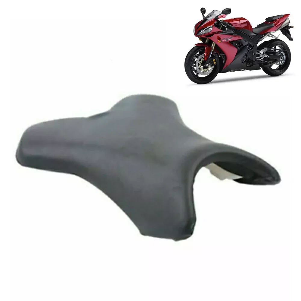 وسادة مقعد جلد صناعي ، وسادة بمحرك أسود ، ياماها YZF R1 ، 06 #3