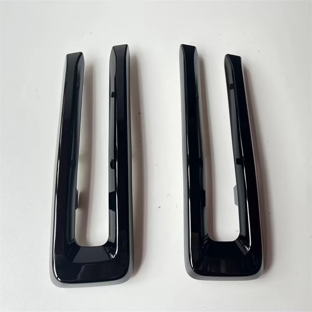 For 2019-2024 Ram 2500 3500 4500 2PC Front Grille Inserts Cover Trim Glossy Black