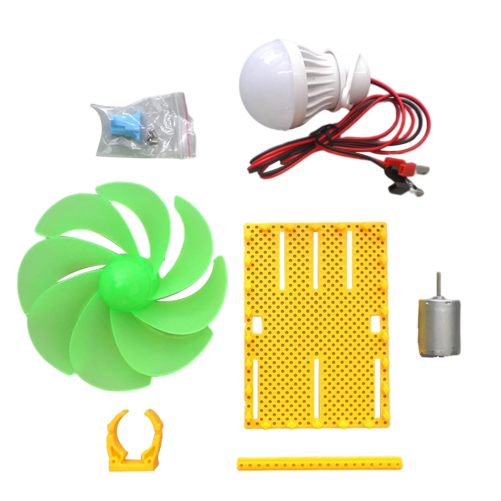 Mini turbina eólica con Motor, molino de viento Led de 120cm, 5v, 3W, modelo de herramienta de enseñanza de Ciencia