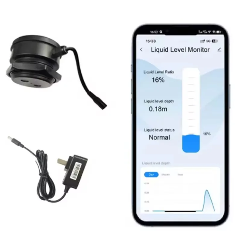 2.4GHz WiFi Ultrasonic Water Tank Level Detector TLC2206 IoT Remote Control Liquid Level Gauge