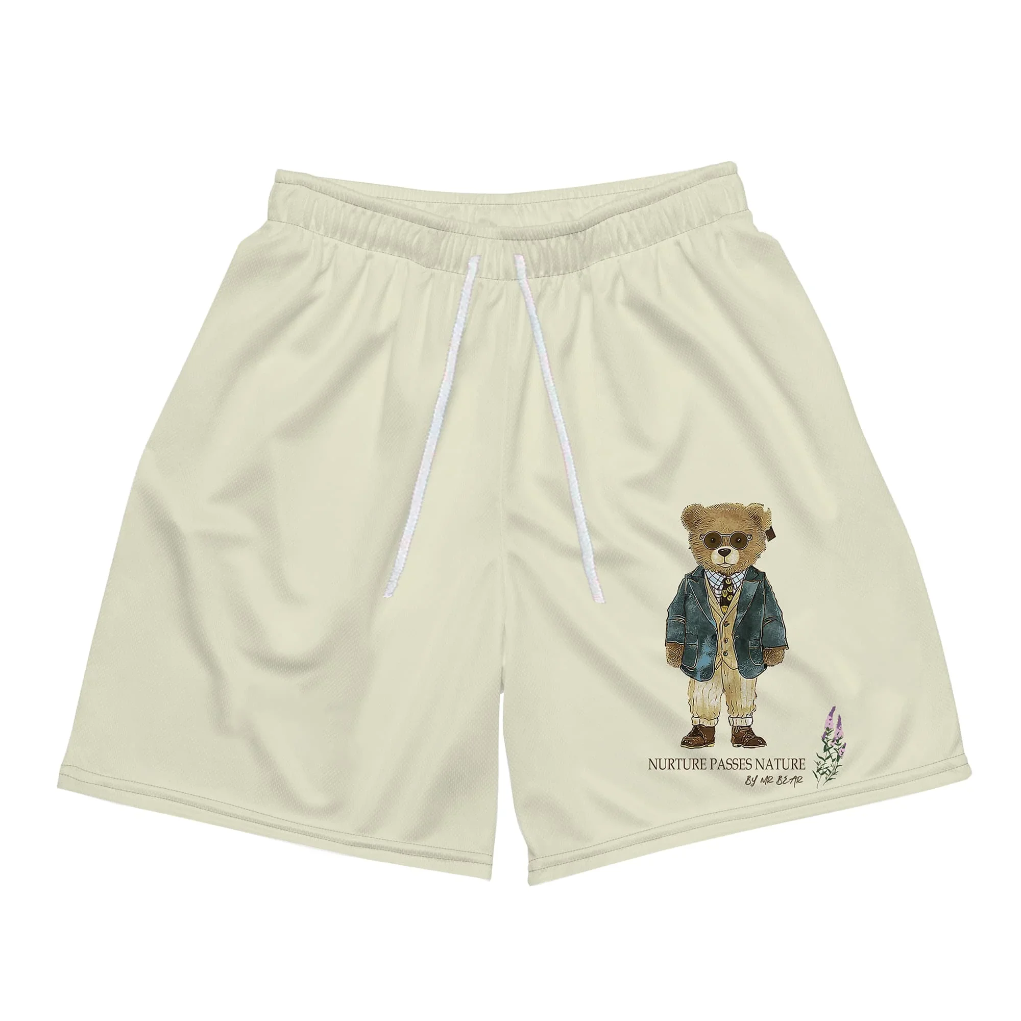 

summer men's quick-drying shorts American fashion trend luxury casual shorts comfortable high-end street Y2K bear shorts Moto