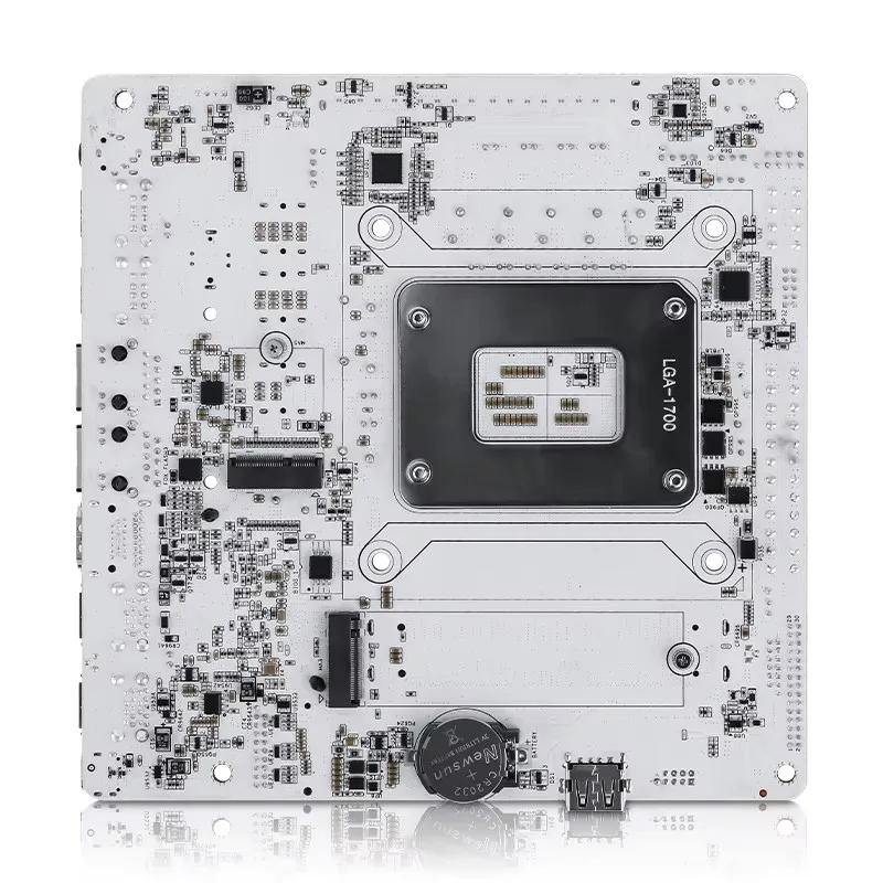 เมนบอร์ด 8-Bay NAS Mini ITX (LGA1700 12/13th/14th Gen. โปรเซสเซอร์ตั้งโต๊ะ) 2*DDR5 MAX 64G 6*M.2 NVMe 8*SATA i226-LM 2.5G vPro