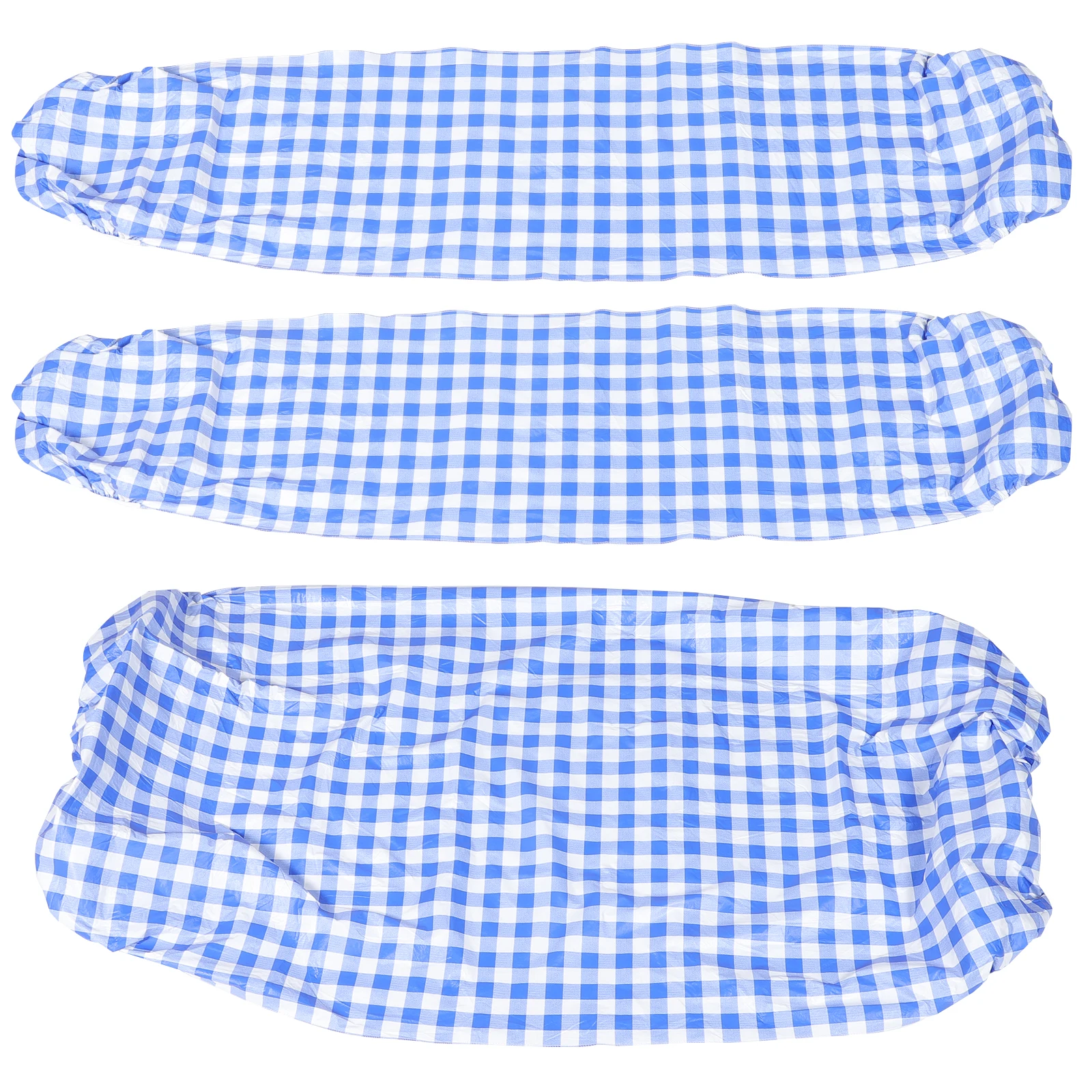 

Plaid Tablecloth Waterproof Cover Check Elastic Clip Camping Picnic Bench Outdoor Dust Flannel Long