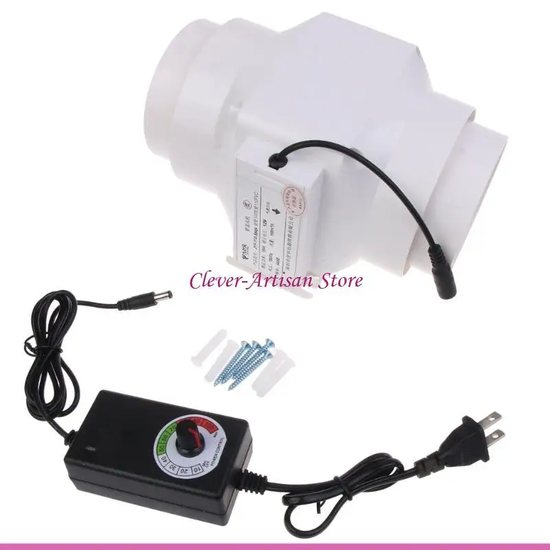 

E06B 110 мм вытяжной вентилятор для дома, линейный канальный вентилятор для ванной комнаты, вытяжка, вентиляция, кухня, туалет,