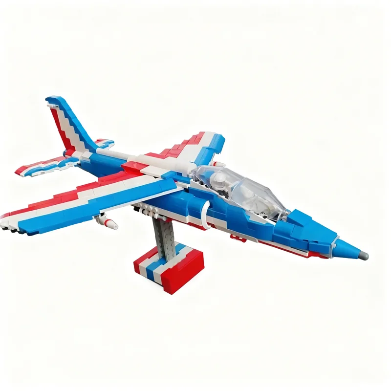 

672PCS MOC Military Alphat Jet Patrouille De France Model Custom Building Blocks DIY Creative Ideas Assembly Display Gift Set