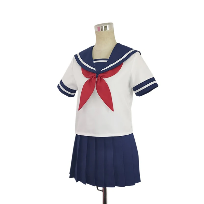 Yandere Ayano Aishi Cosplay Costume Sailor Suits JK School Uniforms Black Ponytail Wigs Halloween Party Role Playing Outfits view 4