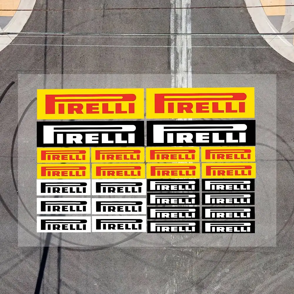 Pegatinas PIRELLI para Motocicleta, Calcomanías con Logotipo, Emblema para Tanque