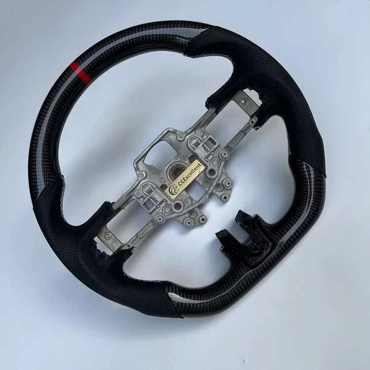 Hot Sale Custom Handmade 100% Fit Real Carbon Fiber Steering Wheel for Mustang S550 2015-2016 Factory Wholesale Price