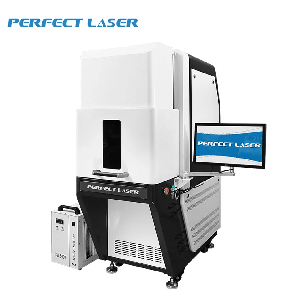 Perfect Laser UV Laser Marking Engraving Machine for Glass Plastic USB Cables Electric Elements Laser Engraver Machine