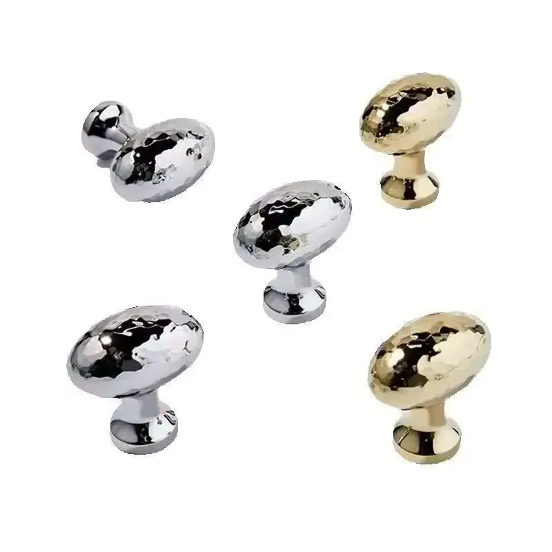 10PCS Solid Brass Hammer Pattern Furniture Pulls Handles Drawer Knobs Cupboard Wardrobe Closet Dresser Wine Cabinet Pulls Knobs