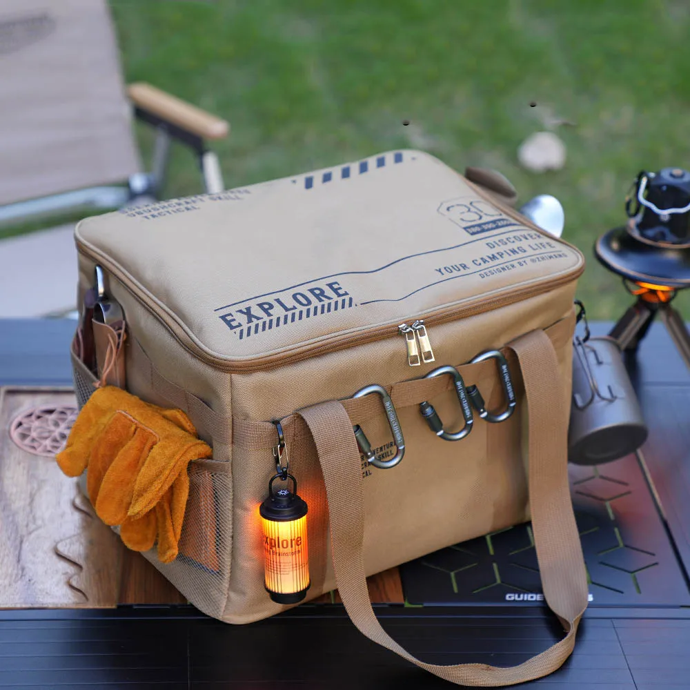 

Large Capacity Outdoor Folding Storage Box Tactical Storage Bag Picnic Camping Cutlery Kitchenware Equipment Outdoor Bag