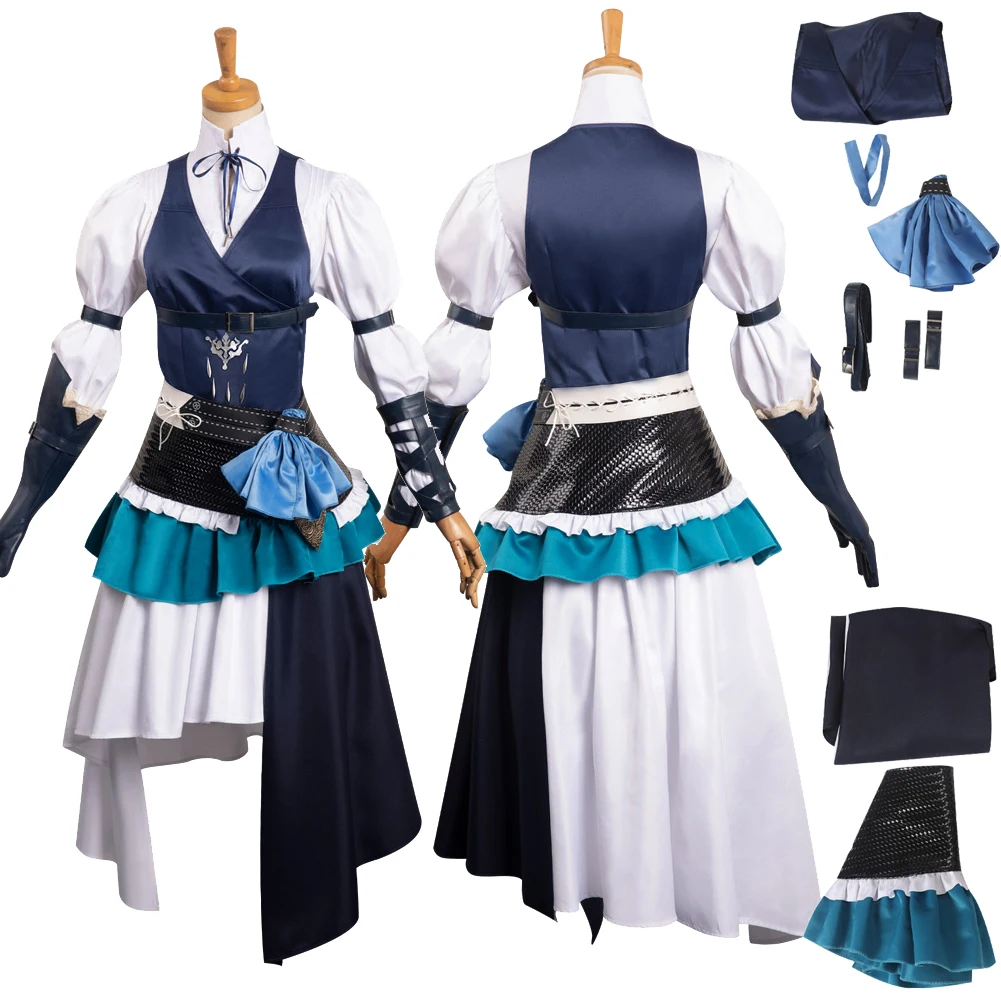 

Final Cos Fantasy FF16 Jill Warrick Cosplay Costume Dress Skirts Shirts Vest Outfits Halloween Carnival Suit Girls Women Adult