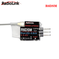 Radiolink R6DSM 2.4G 10CH RC Transmitter Receiver Mini Size SBUS/ PWM Suitable for Racing Drones Compatible for AT9S/AT10/AT10II