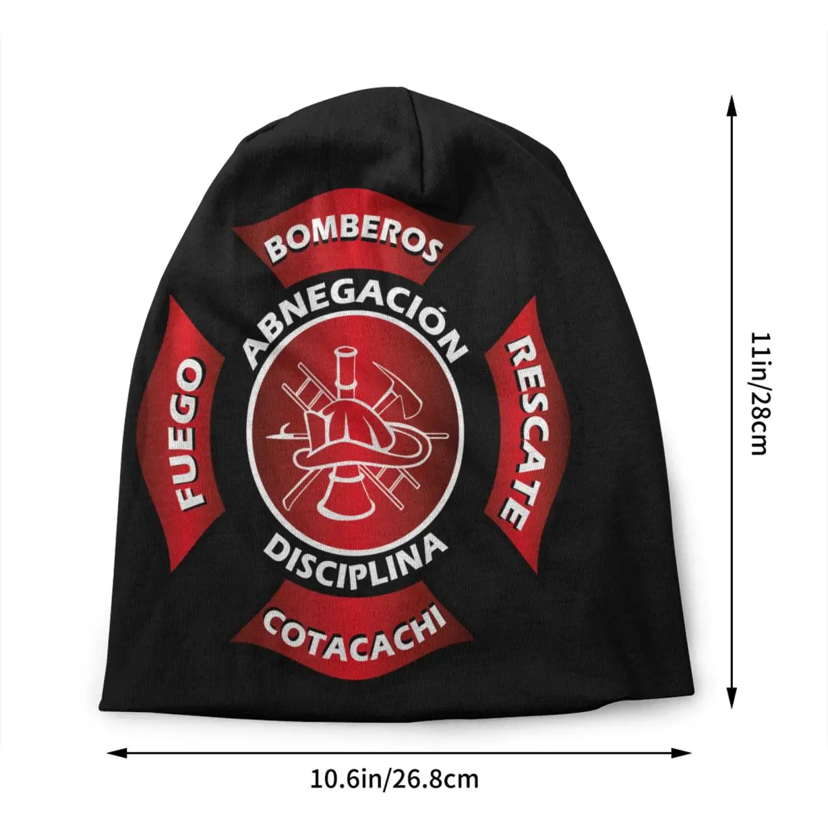 Custom Bomberos Firefighter Bonnet Hats Hip Hop Knitting Hat For Men Women Warm Winter Fireman Fire Rescue Skullies Beanies Caps