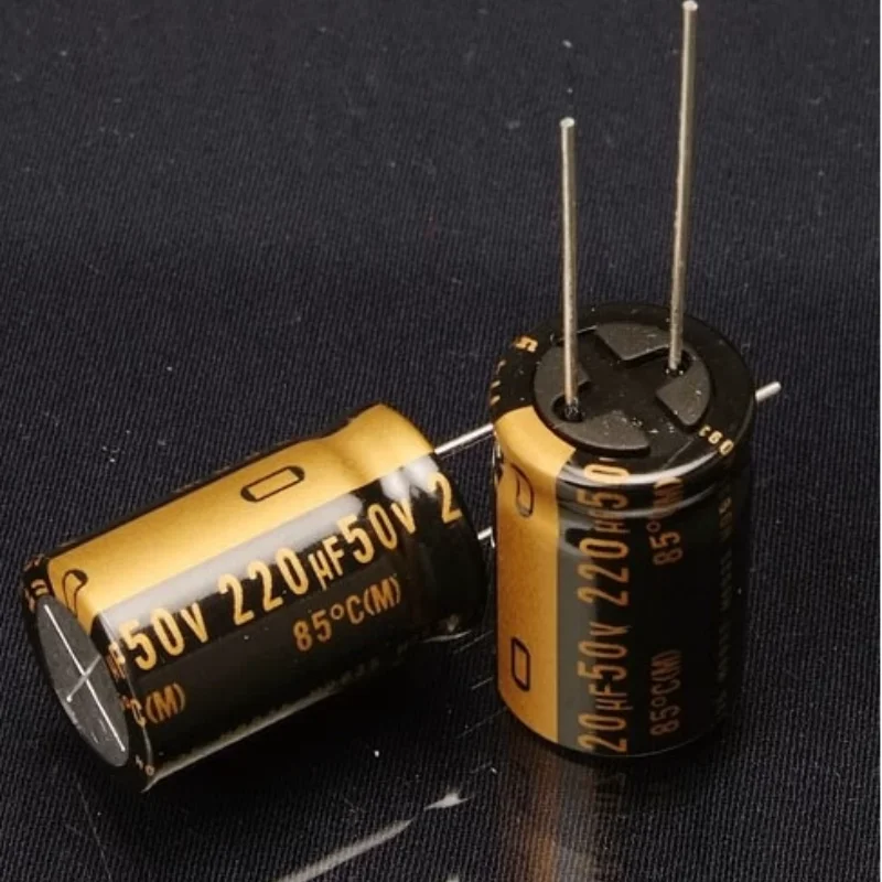

10PCS-100PCS 220UF 50V Japanese Nichicon Fever Capacitor 50V220UF 16 * 25 MUSE KZ Copper Pin