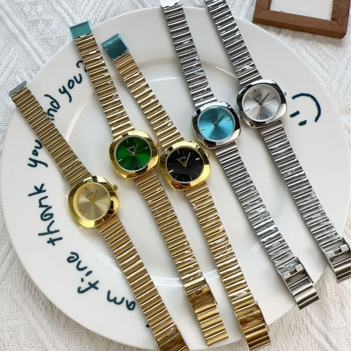 Luxury Brand Gold Watch for Women Fashion Simple Quartz Watches Adjustable Stainless Steel Strap Wristwatch Dropshipping