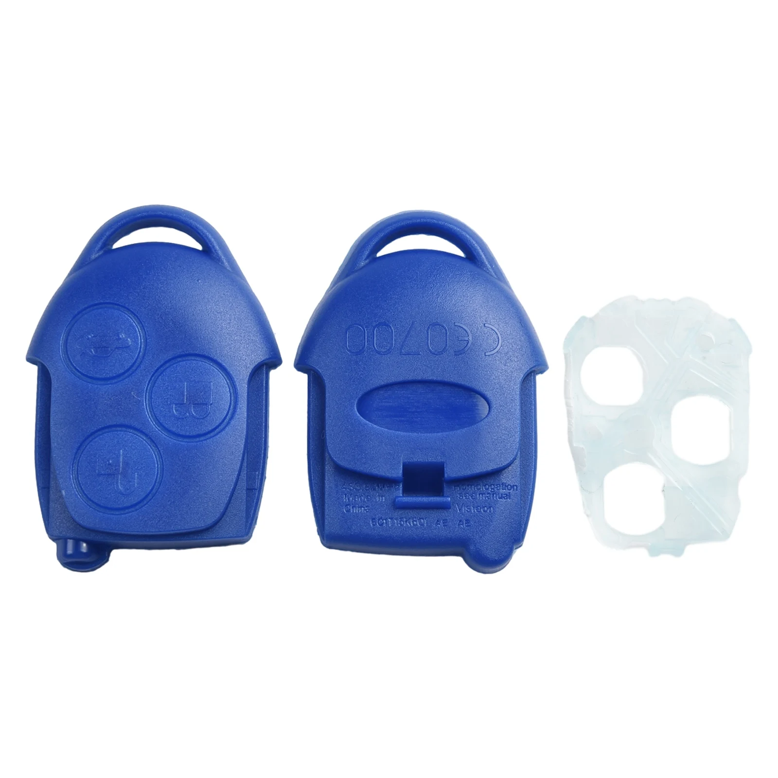 3 BUTTON  Blue Remote Control Replacement Shell Remote Control Key Shell For FORD For TRANSIT CONNECT MK7 06-14 Car Accessories
