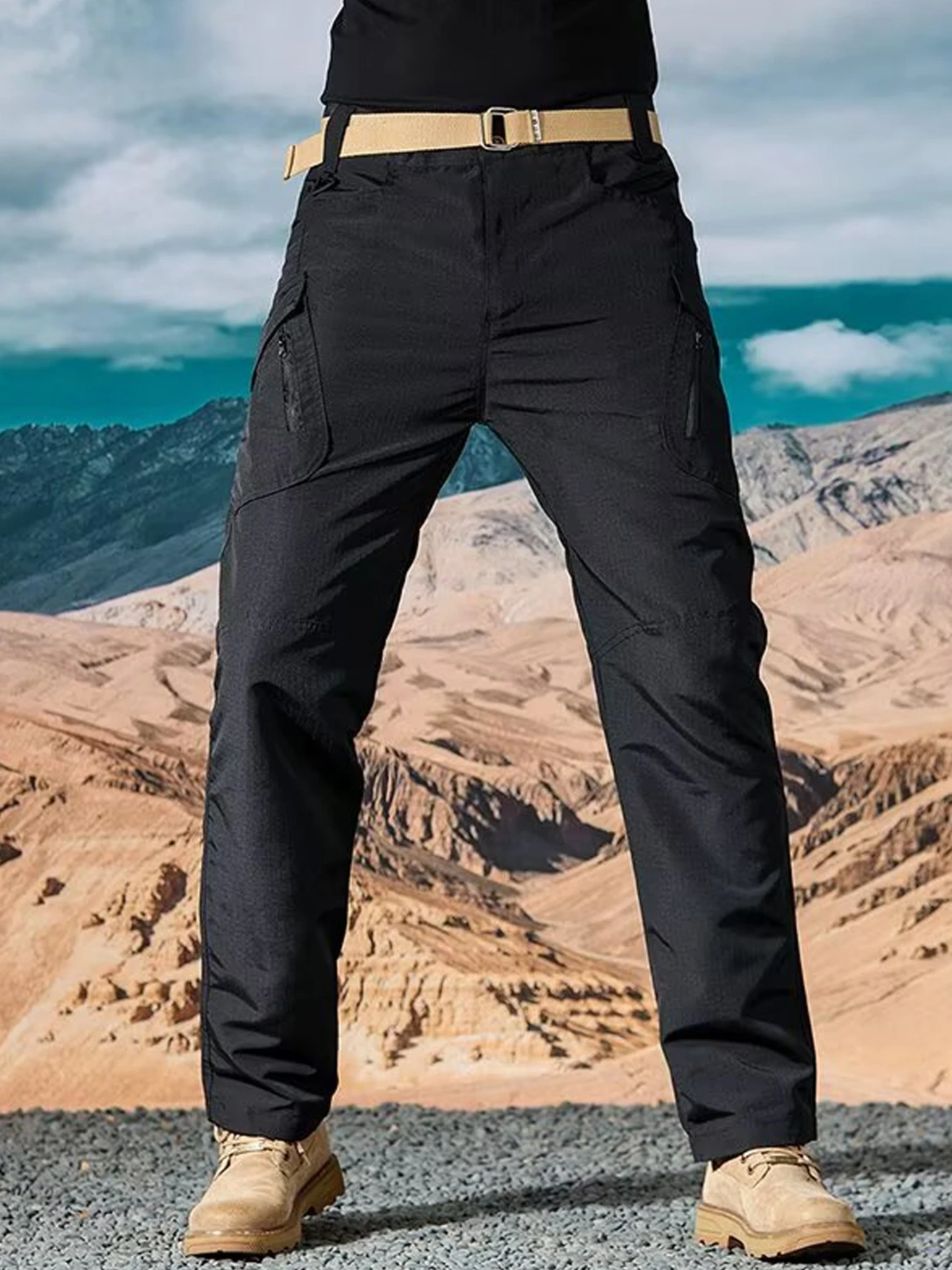 

Свободные весенние, летние, осенние мужские повседневные брюки, свободные спортивные тонкие брюки, брюки с завязками на щиколотке, мужские быстросохнущие рабочие брюки, мужские