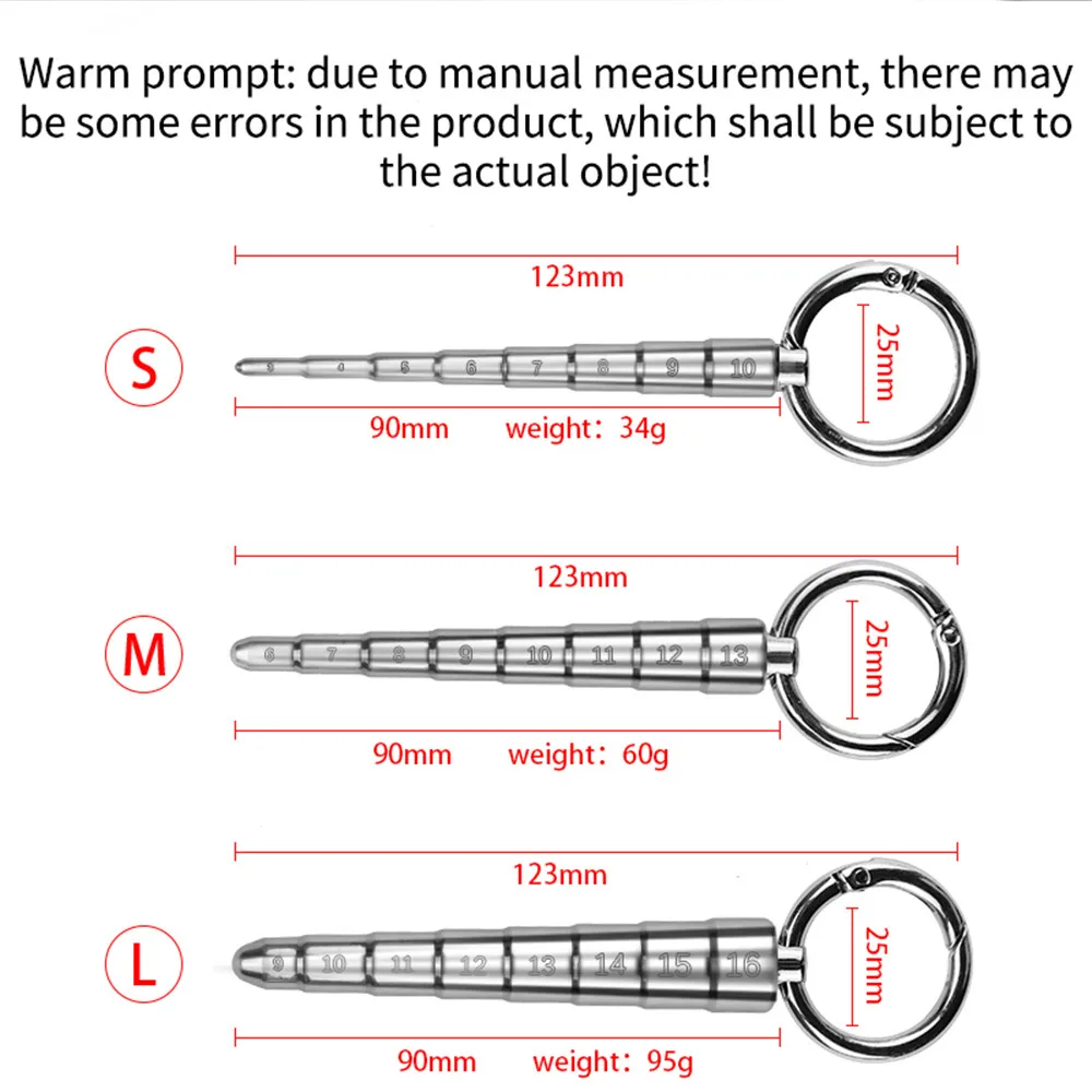 Male Stainless Steel Urethral Plug Urethral Dil Sounding Penis Plug Urethra Stimulate Dilator Masturbation Rod Sex Toys For Men