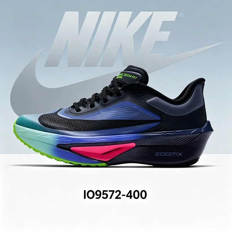 Nike Authentic Men's Shoes Navy Blue ZOOM FLY 6 GLAM Road Racing Carbon Plate Running Shoes IO9572-400