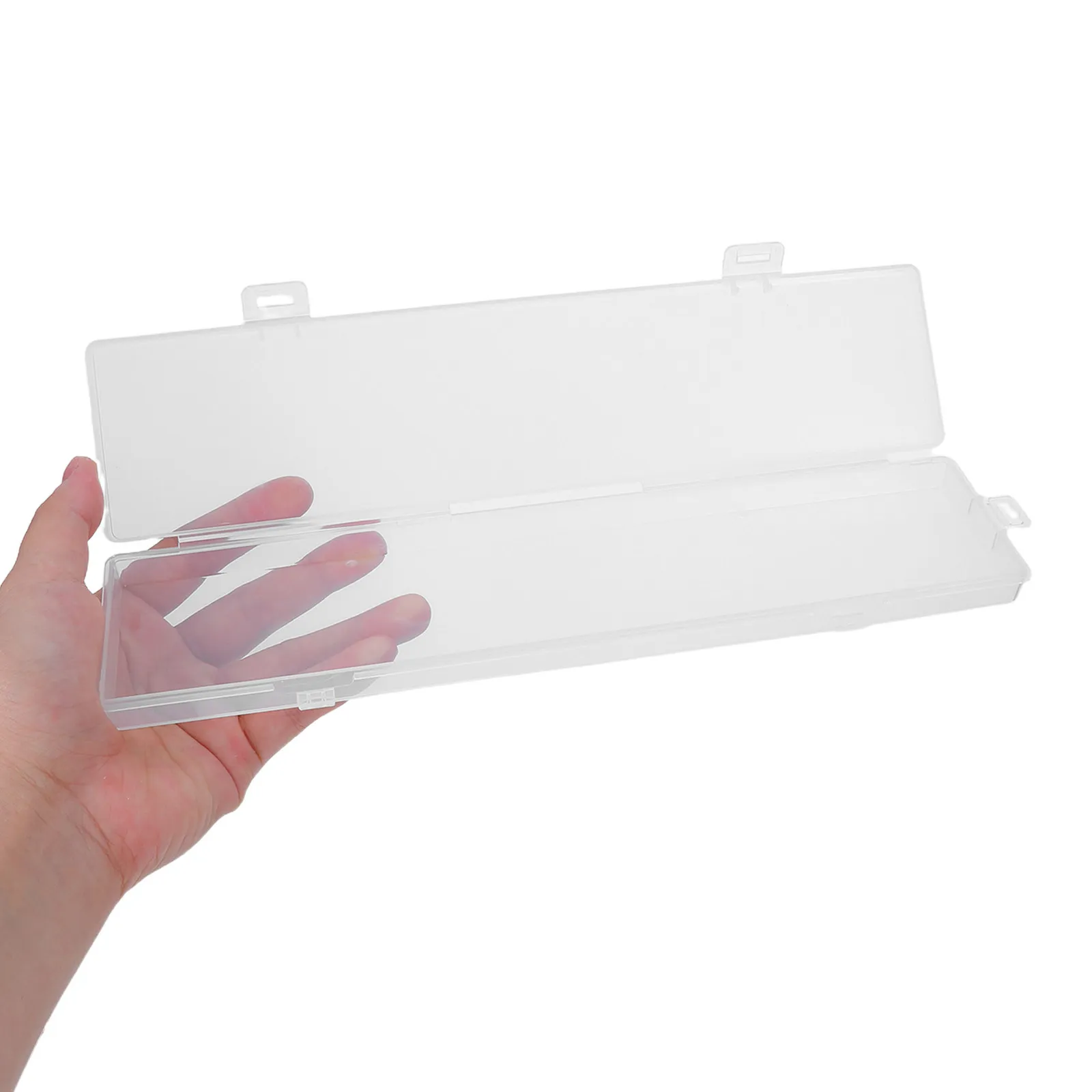 12Pcs Portable Transparent Chopstick Storage Case Dustproof Flatware Box Organizer Tableware Carrying Case for Work Outdoor