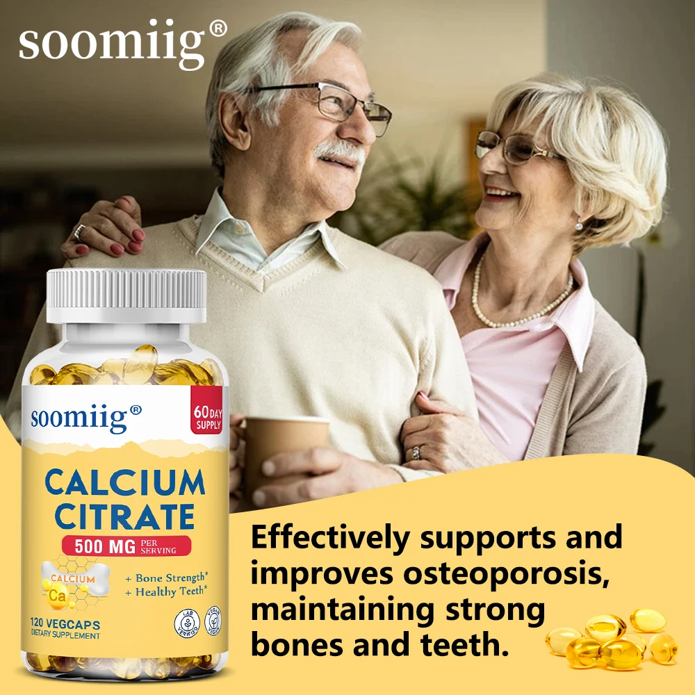 

Цитрат кальция, очень растворимый, добавка для здоровья костей для взрослых, способствует здоровью костей и суставов, качество сна