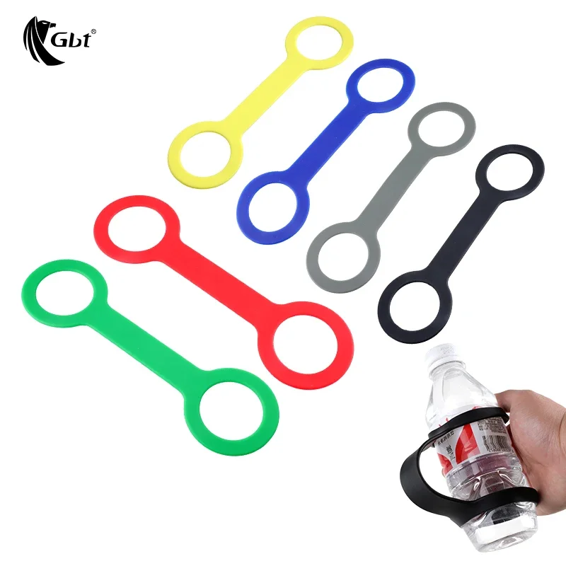 Outdoor silicone water kettle, water bottle, beverage bottle handle, hiking water bottle buckle