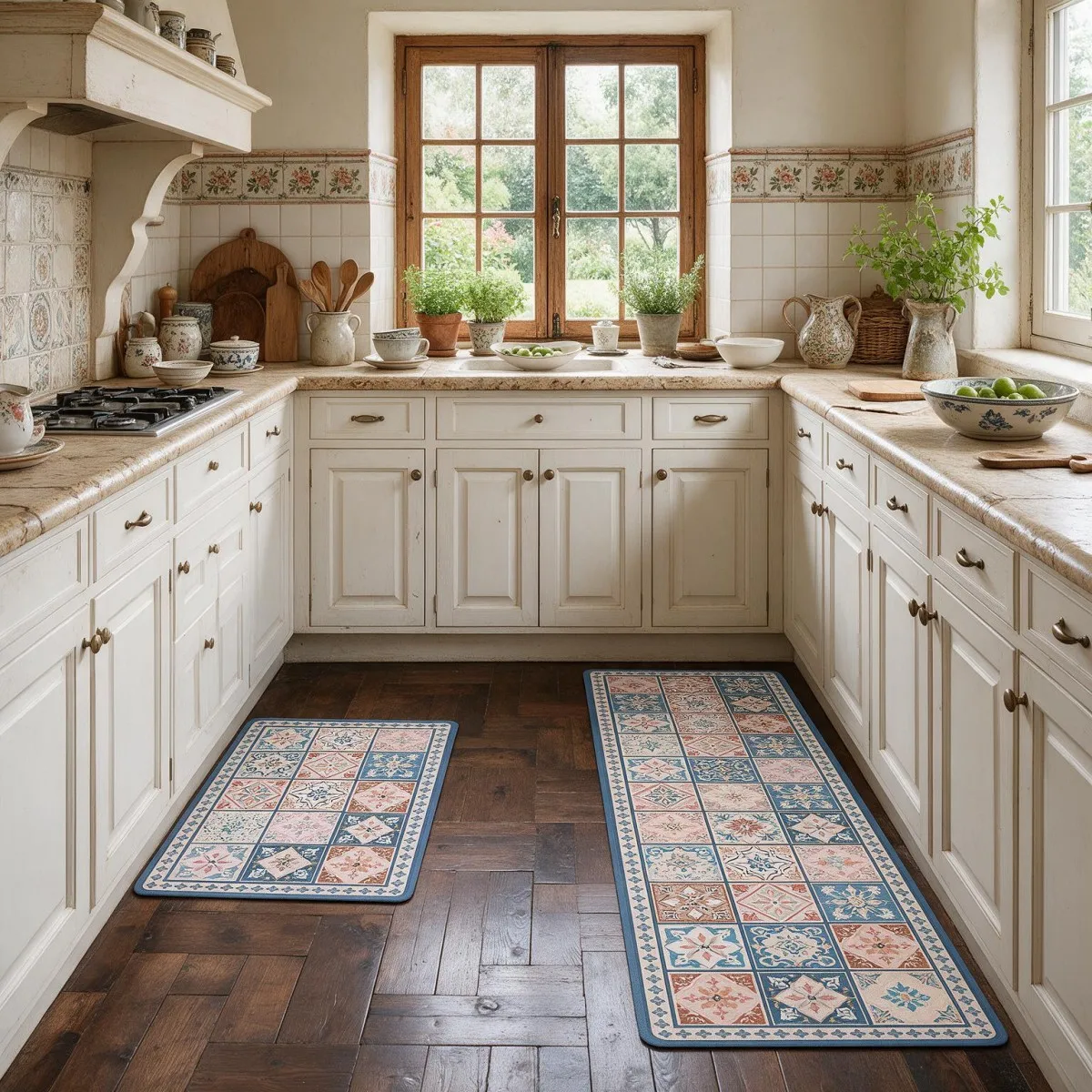 Tappetino da cucina in fango di diatomee, tappeto spesso e assorbente con fondo in gomma, antiscivolo, ideale come tappeto lungo o tappetino quadrato per cucina, bagno, toilette, ingresso e sala da