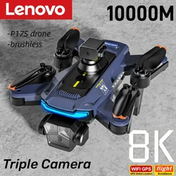 Lenovo P17S Drone GPS 8K HD Triple Camera Optical Flow Position Obstacle Avoidance Photography Foldable Quadcopter Drone 10000M