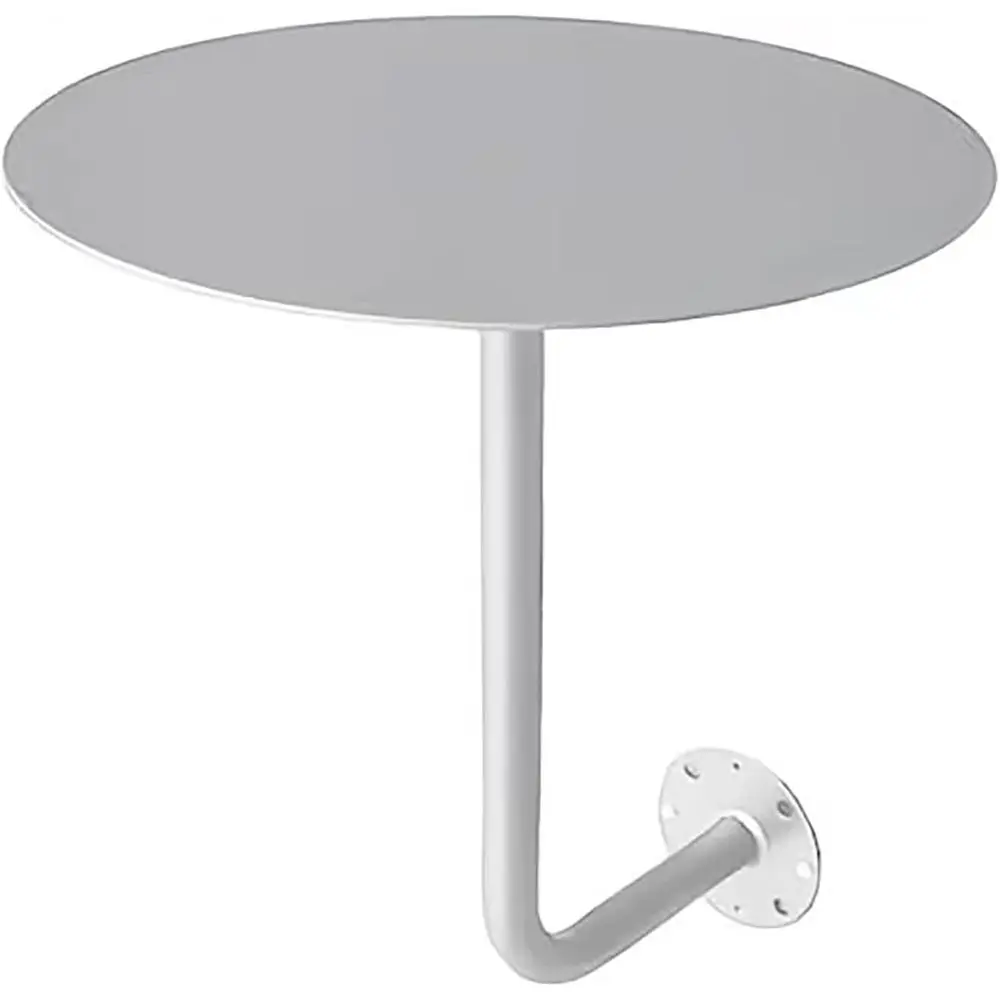 Wall Mounted Tale, 45CM Round loating Desk, Metal Iron Shel or Cae ar | Space Saving Design, Easy Wipe Painted Top, Includes Mou