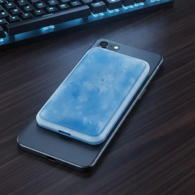 Cell Phone Cooling Pad PCM Phase Change Cooling 10 Minutes Reduce High Temperature Phone Back Ice Pack