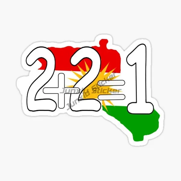 

KURDISTAN Flag Car Stickers Motorcycle Decals Laptop Supplies Stickers Scratch-Proof RV Car Styling