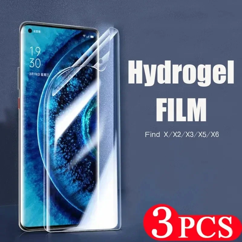 

3Pc 9D Hydrogel film for OPPO Find X7Ultra X5 X6 pro Not Glass protective film Find X X2 Neo X3 lite screen protector Smartphone