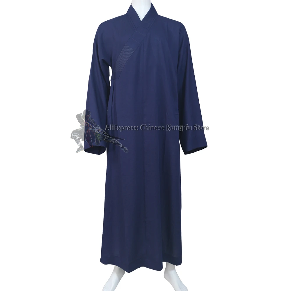 

Custom Make Cotton Buddhist Monk Robe Shaolin Kung fu Suit Tai Chi Taoist Martial arts Uniform Need Your Measurements 25 Colors