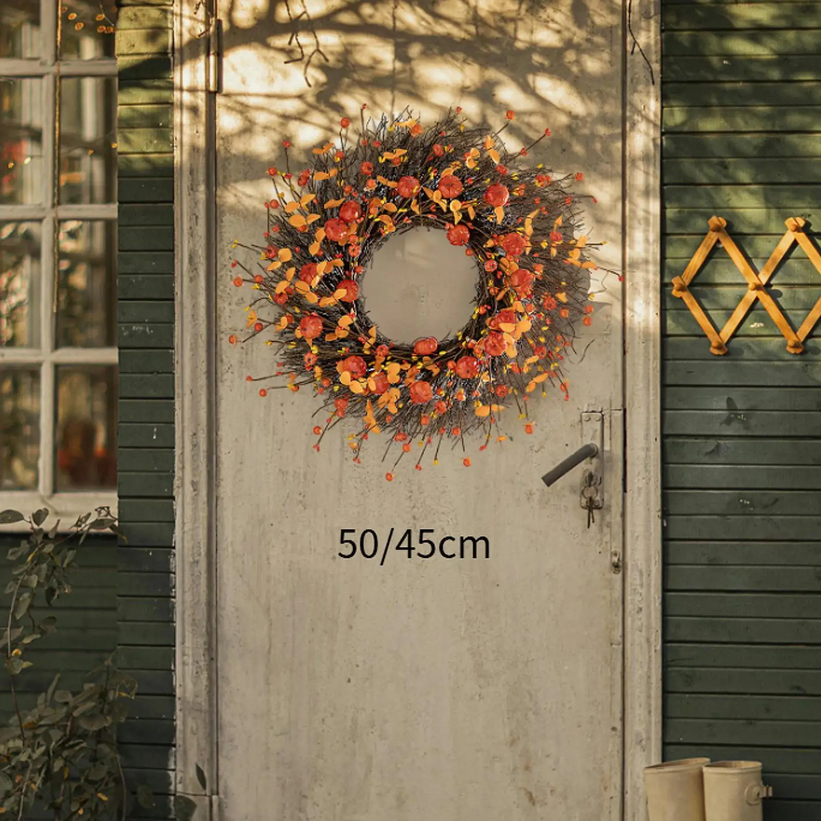 

Harvest Festival Wreath Fall Front Door Wreath Thanksgiving Decor Wreath Floral Pumpkin Branch for Porch Festival Celebration