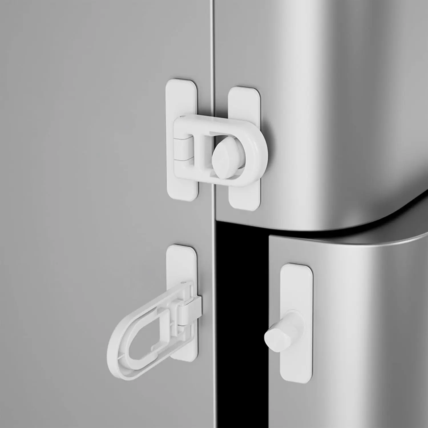 Child Proof Cabinet Locks,Baby Proofing Locks for Cabinets, Oven, Freezer & More,Easy to Install, No Drill, Secure Adhesive