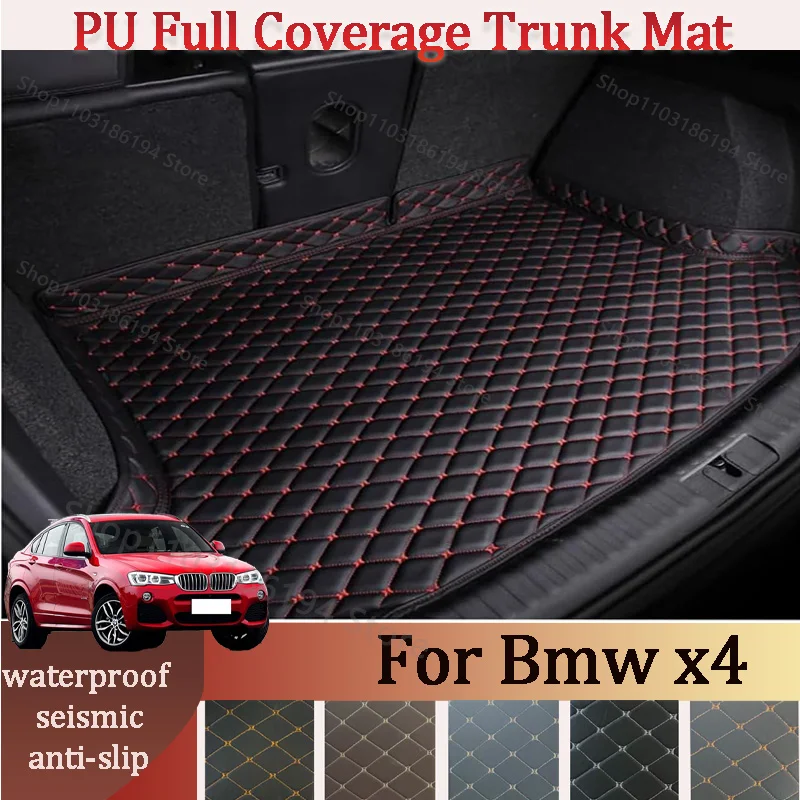 Customized Car High Edge Trunk mat For Bmw x4 2014-2017 Car XPE Leather Waterproof Carpet mat Car Accessory Interior