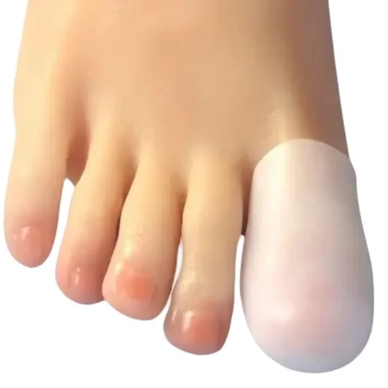 Protecteur d'orteils en Silicone, 2 pièces = 1 paire, séparateur de doigts, orthèses, protection des orteils, Anti-abrasion et Anti-douleur, manchon de pouce