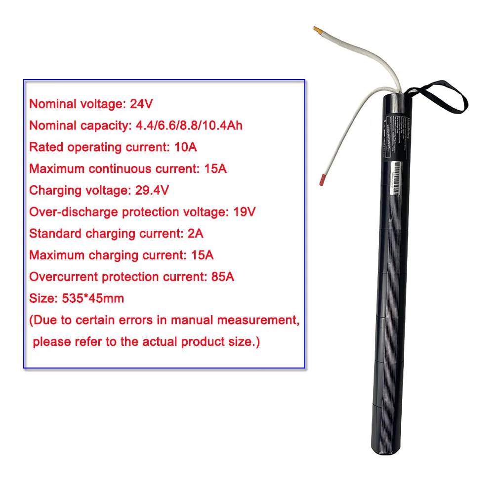 24V 4.4/6.6/8.8/10.4AH Lithium Battery Pack for Carbon Fiber Scooter Special,Electric Scooter Battery