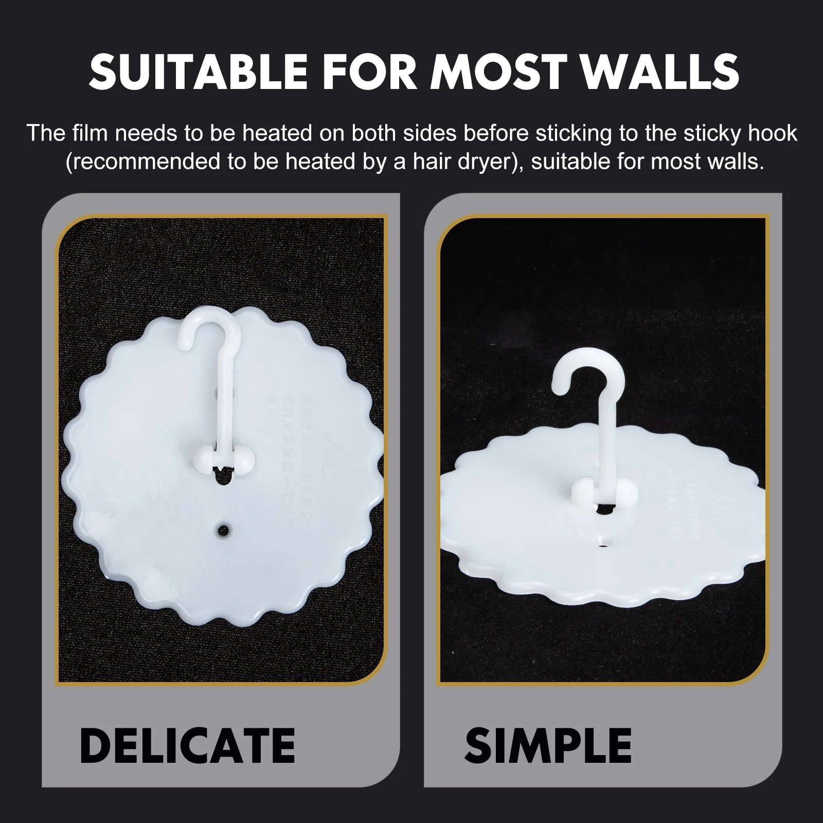 

2 Sets Ceiling Suction Cup Hooks Wall Mounted Mosquito Net Holder Baby Clothes Rack Pu Support Storage