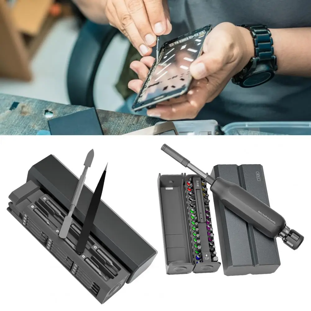 

1 Set 44/40-In-1 Multi-function Screwdriver Kit Heavy Duty Multi-bit Screwdriver Phone Glasses Watch Repair Screwdriver Tools